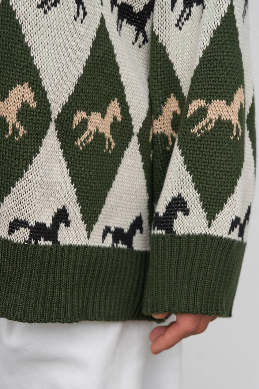 PrincessAce Colorblock Knit Sweater for Effortless Style