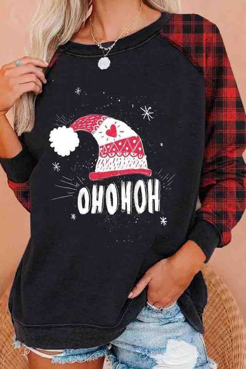 Women Printed Paneled Street Sweatshirt Fashionpara