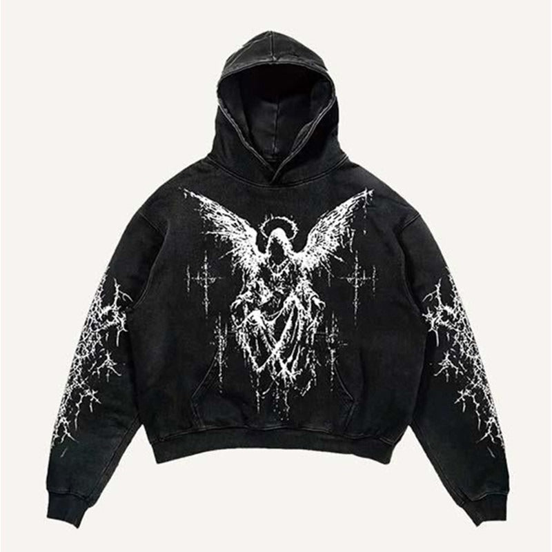 Graphic Print Oversized Hoodie