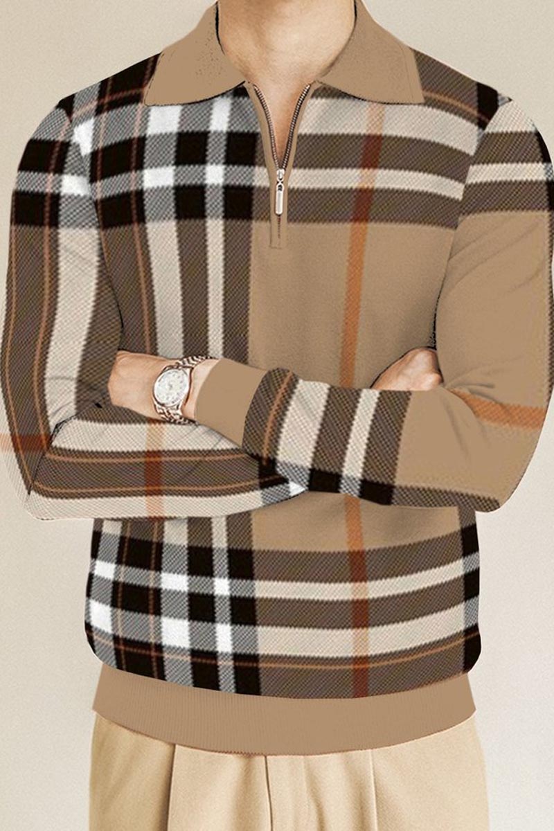 Men's Casual Retro Polo Shirt - Fashionpara