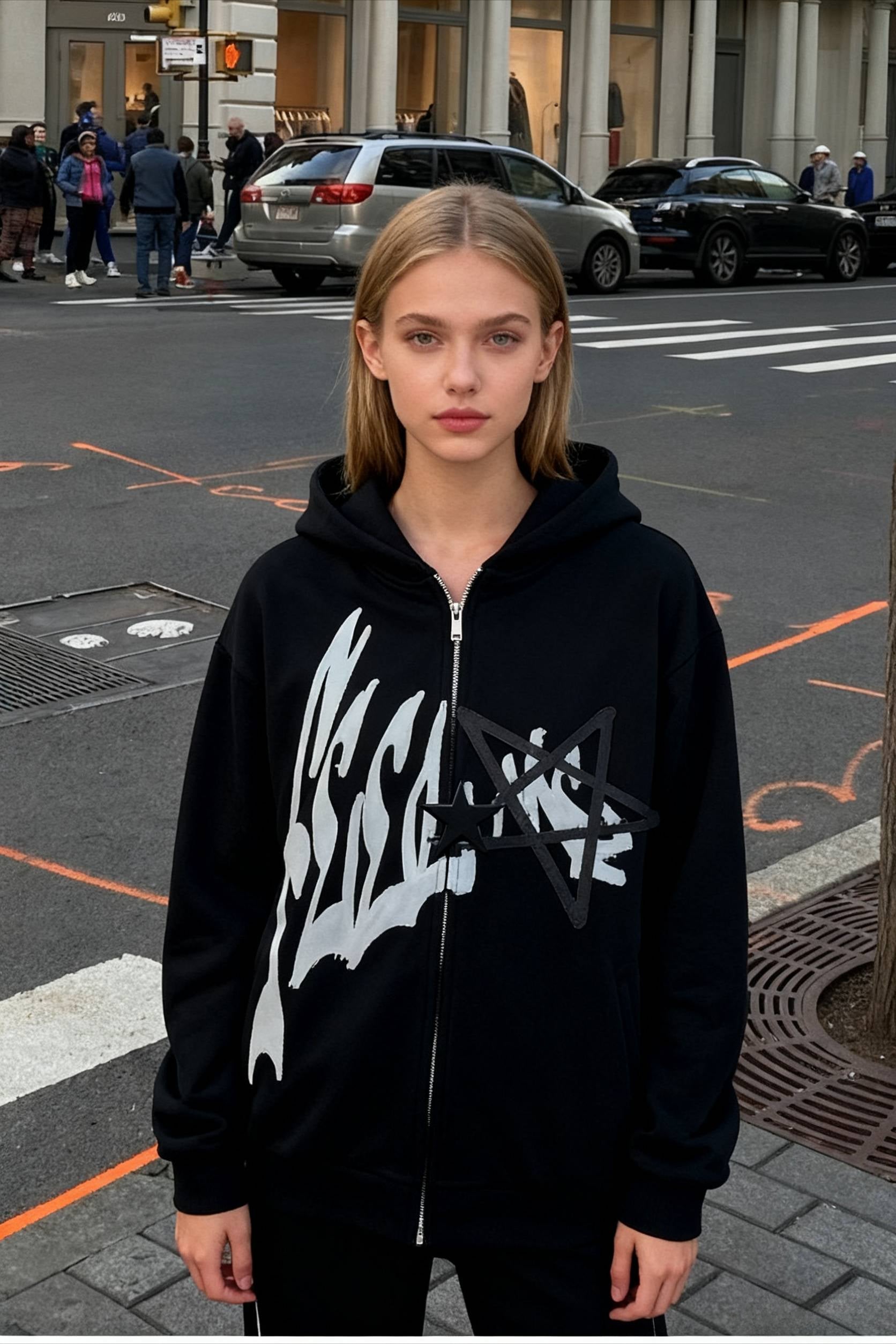 Y2K Retro Letter Hoodie - Fashionpara