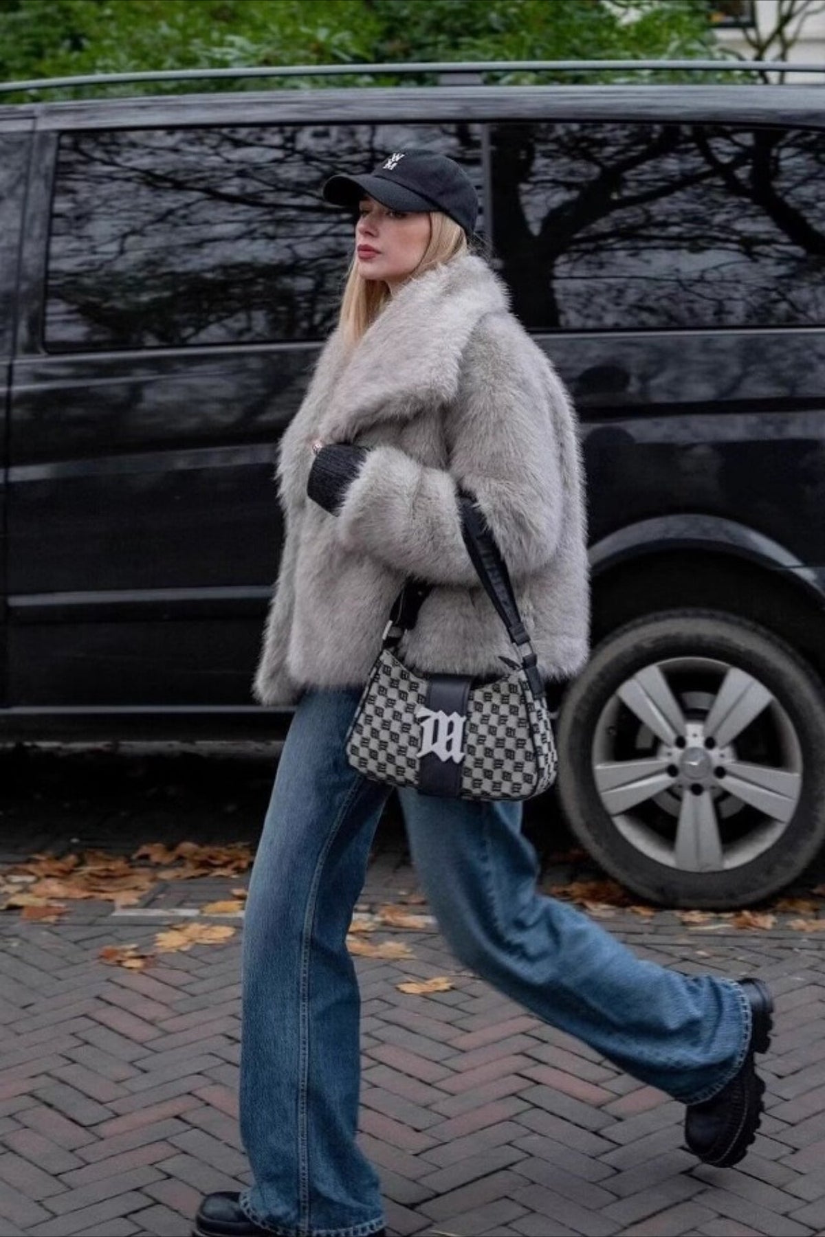Winter Fashion Faux Fur Coat