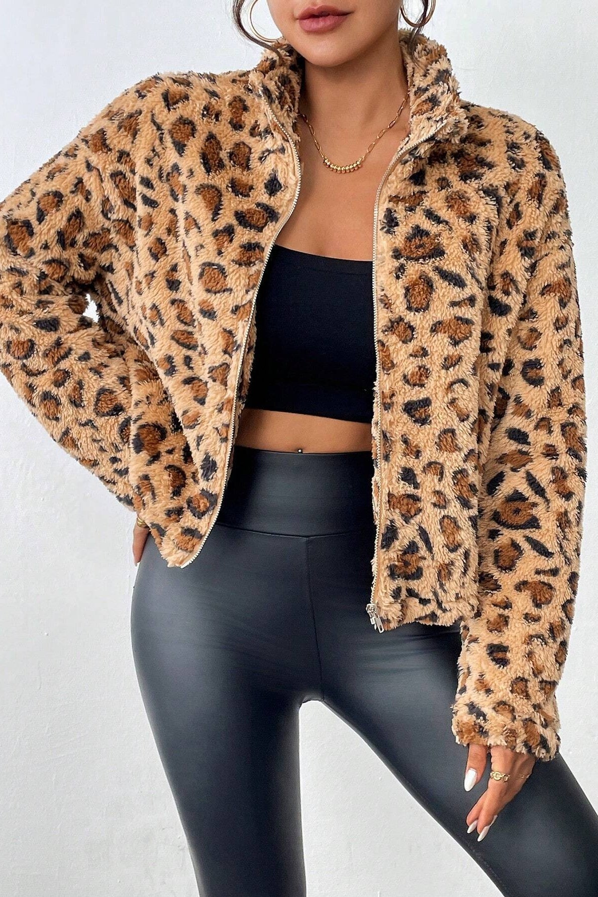 Reversible Fleece Cardigan Coat for Versatile Casual Style