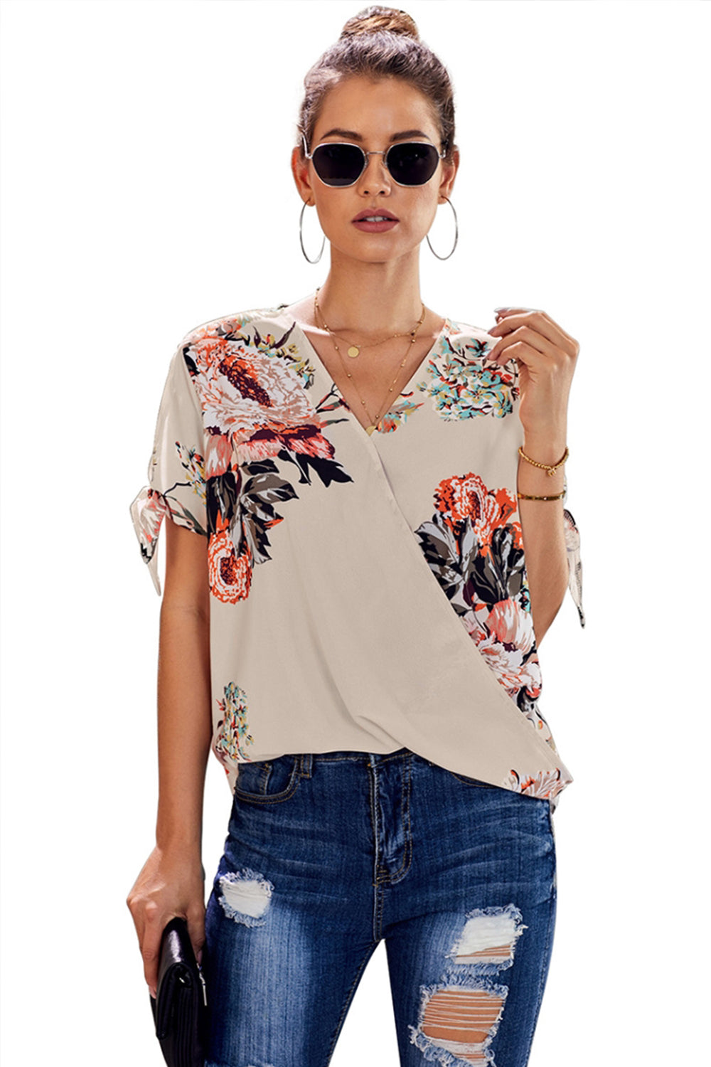 Loose Cross Printed Shirt