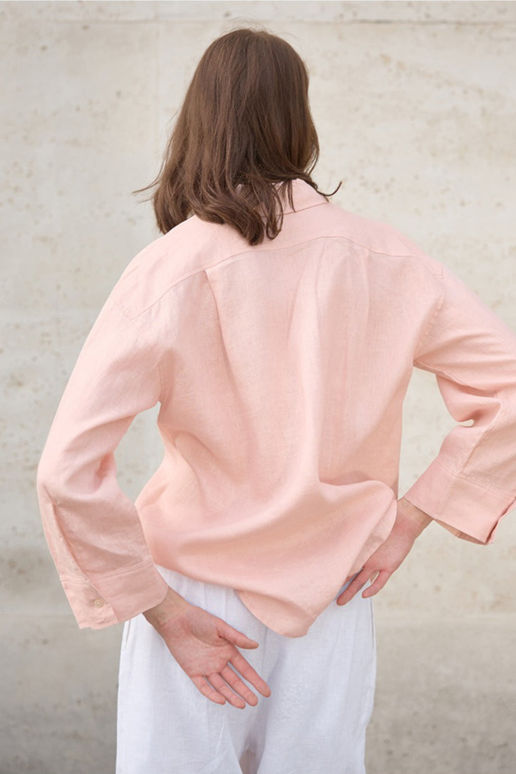 Sophisticated Relaxed Linen Blouse