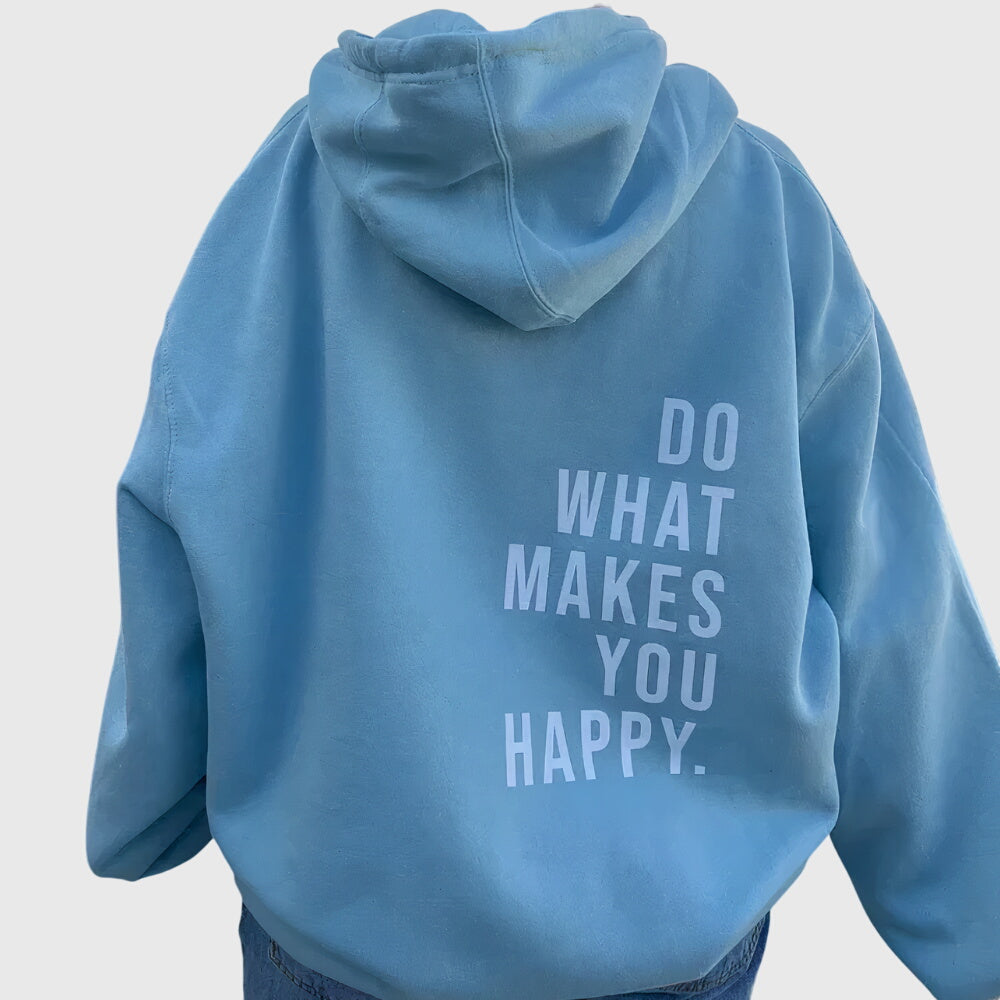 Slogan Print Drawstring Oversized Hoodie 2