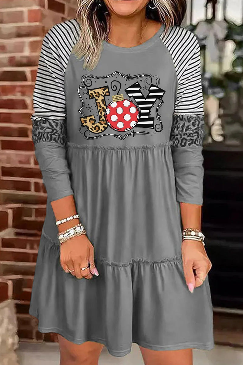 JOY Holiday Vibe Long Sleeve Dress  Fashionpara