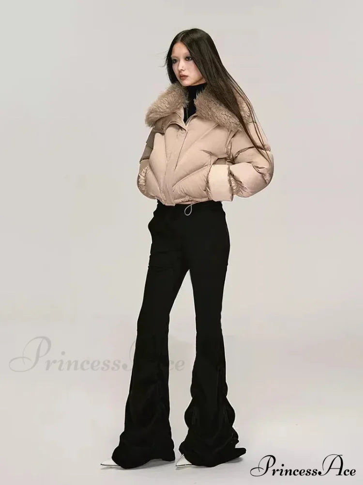 90s Retro Ruched Flare Halloween Pants