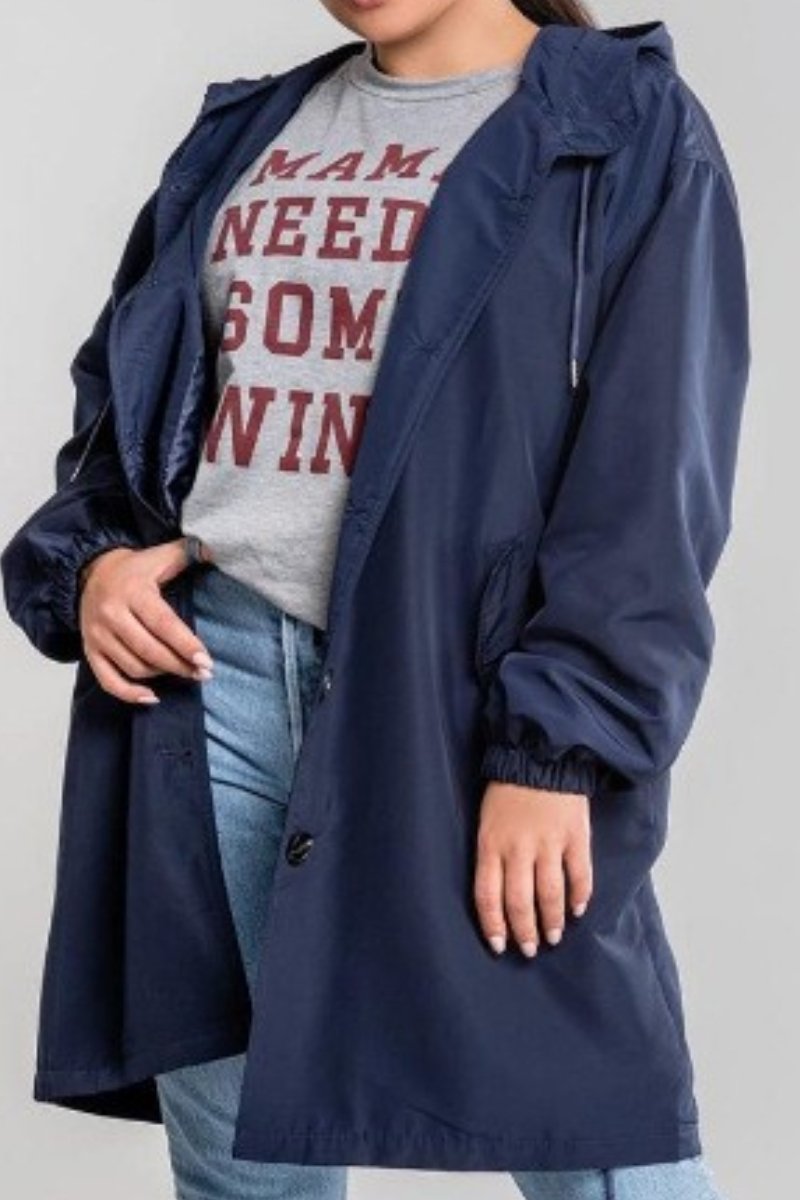 Hooded  Water  Resistant  Windbraker  Jacket  Fashionpara