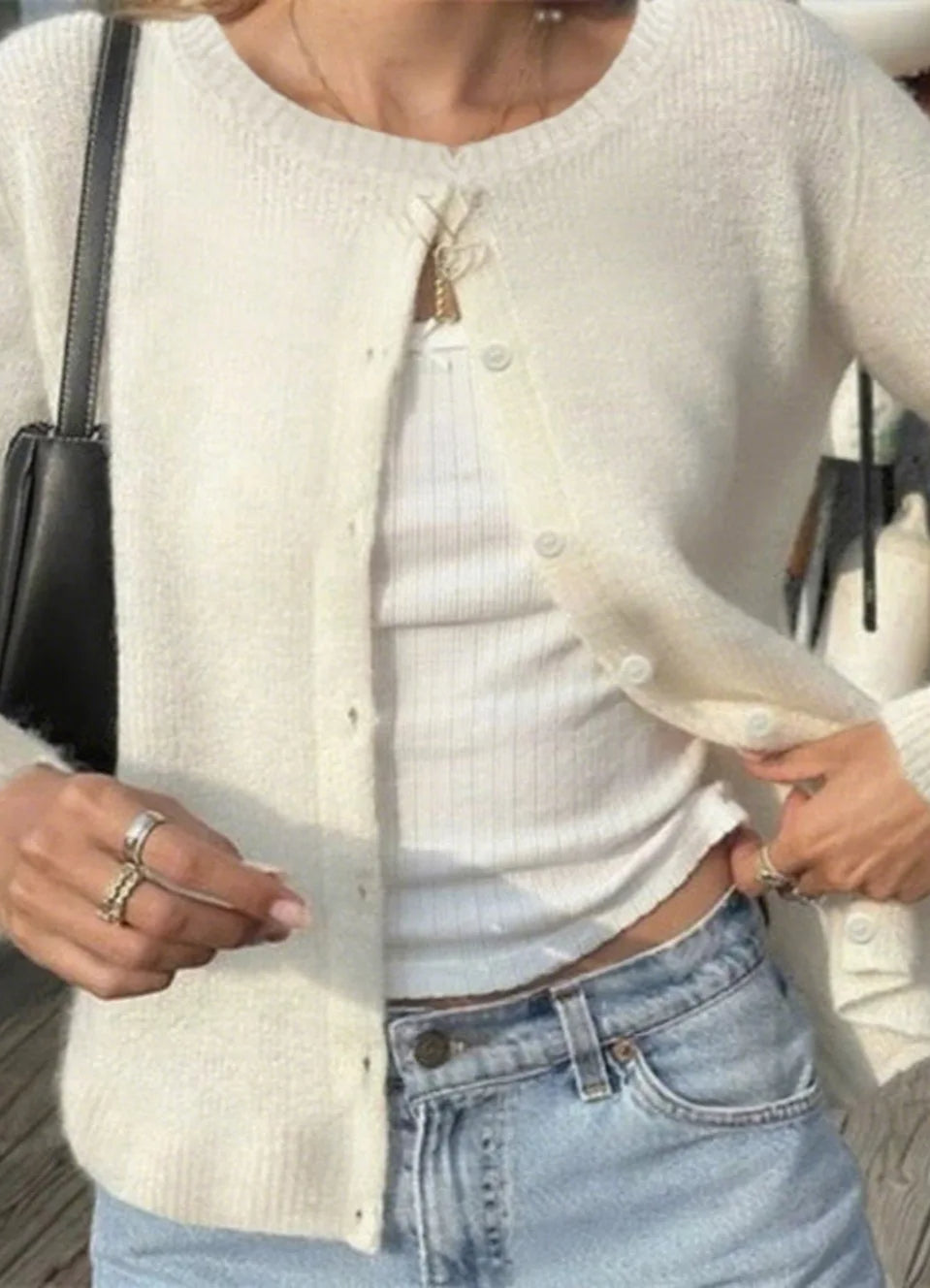Soft Knit Solid Color Cardigan 5