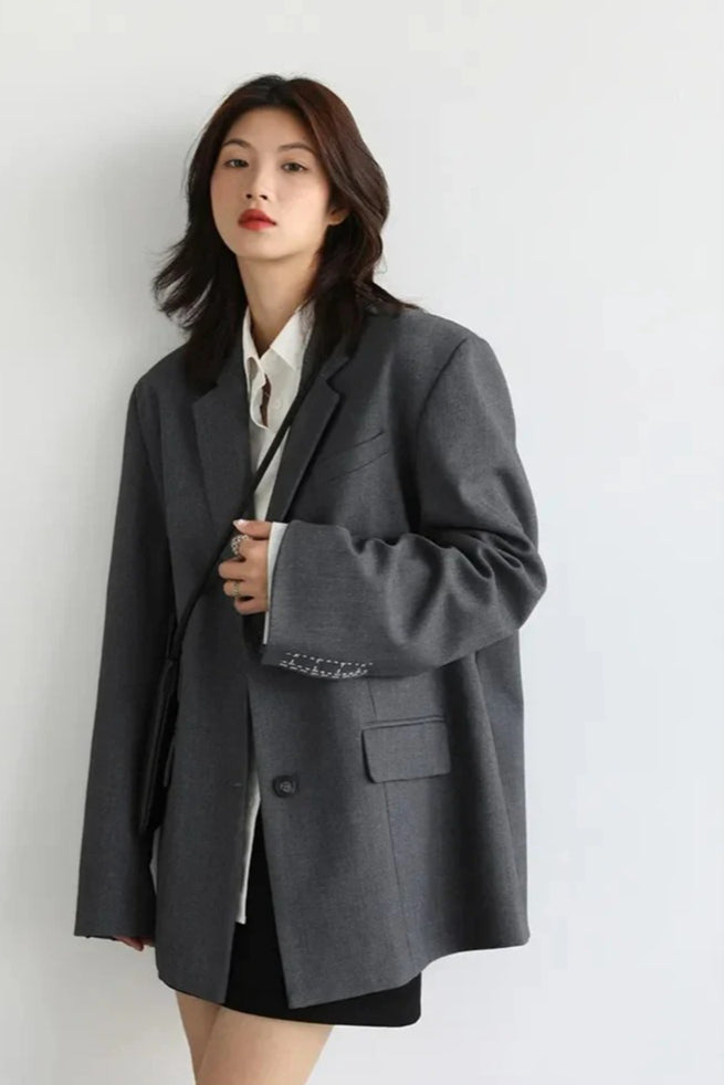Loose Long Sleeve Office Blazer 2