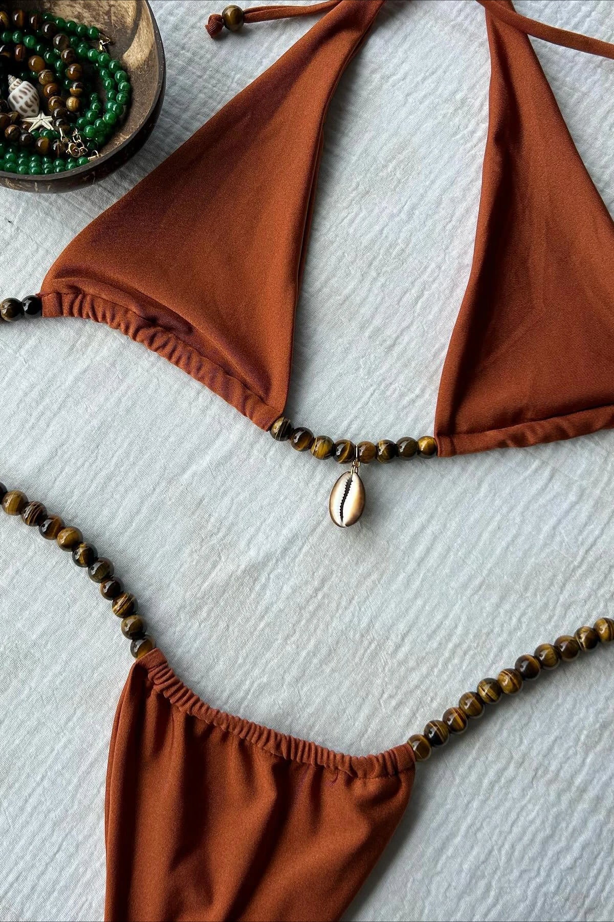 Halter Thong Bikini Set