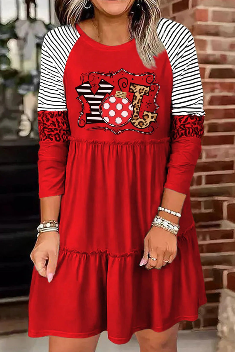 JOY Holiday Vibe Long Sleeve Dress  Fashionpara