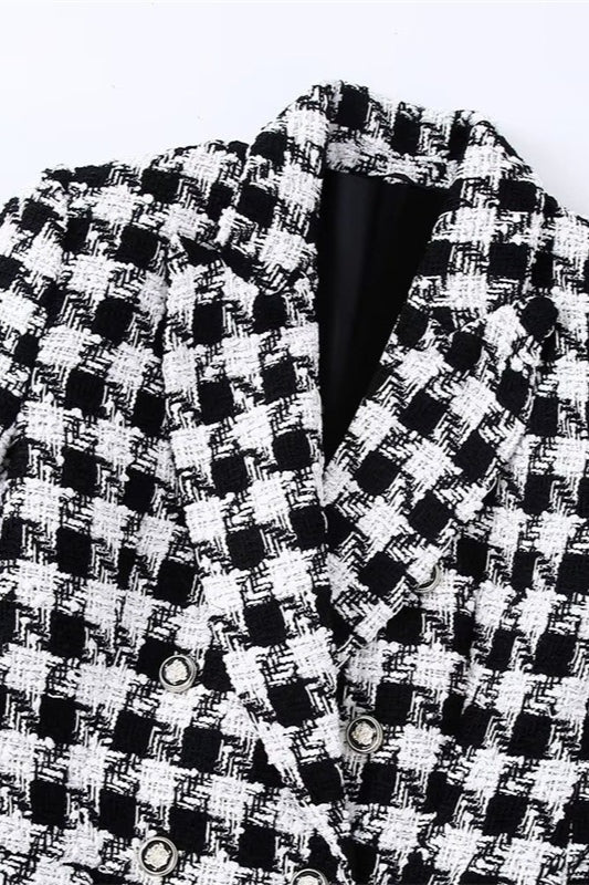 Houndstooth Double Breasted Blazer 4