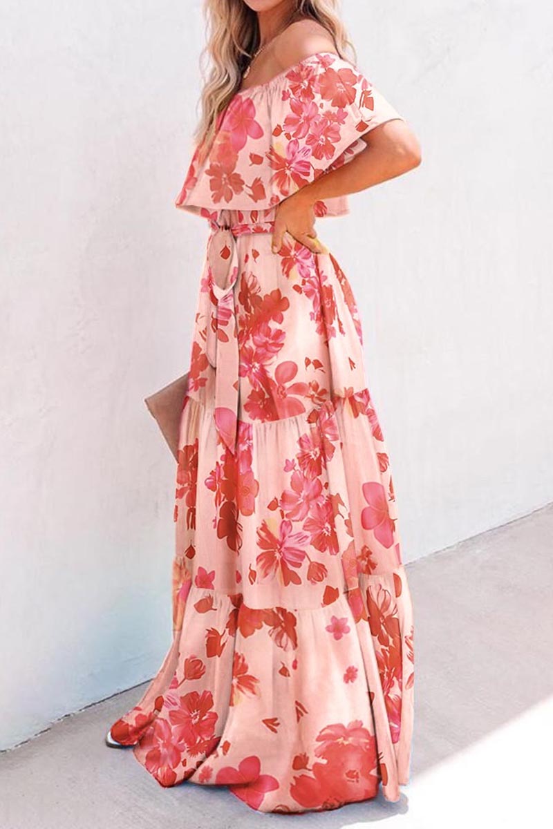 Gradual Change Multicolor Maxi Dress  Fashionpara