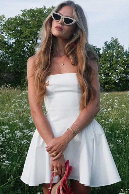 Satin Corset Mini Party Dress