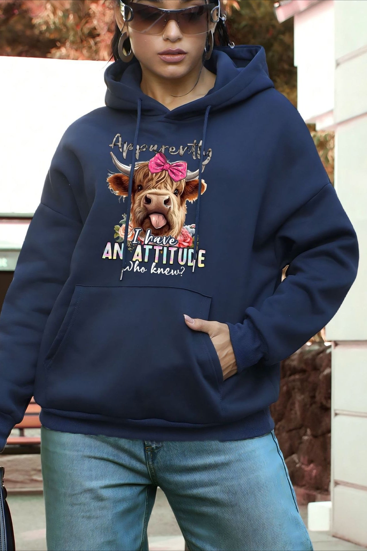 Casual Leopard Star Print Hoodie - Fashionpara