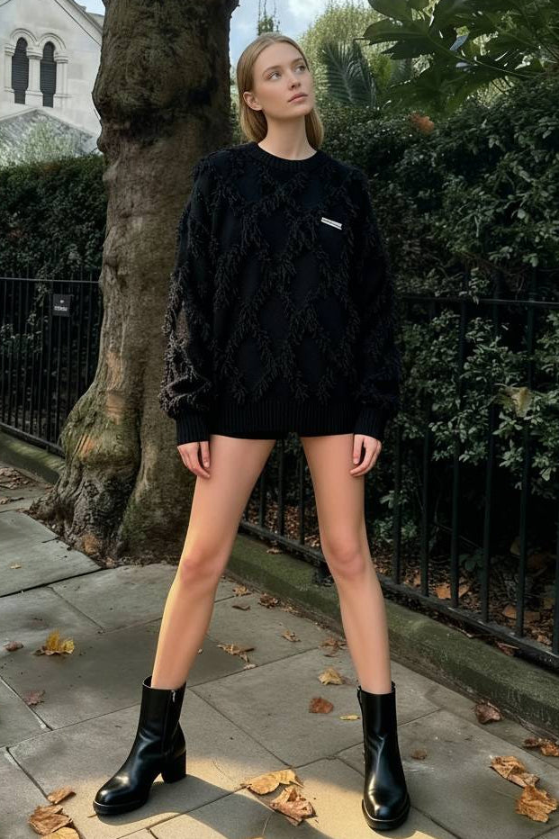 Vintage Fringe Casual Hoodie 3