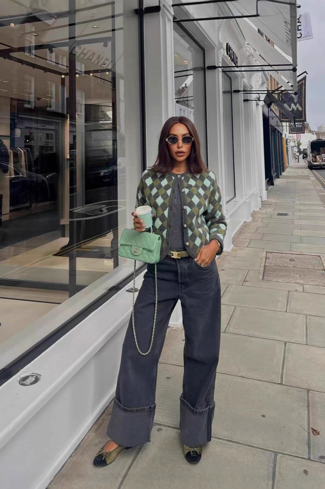 Trendy Knit Cardigan for Autumn and Winter Comfort Wear