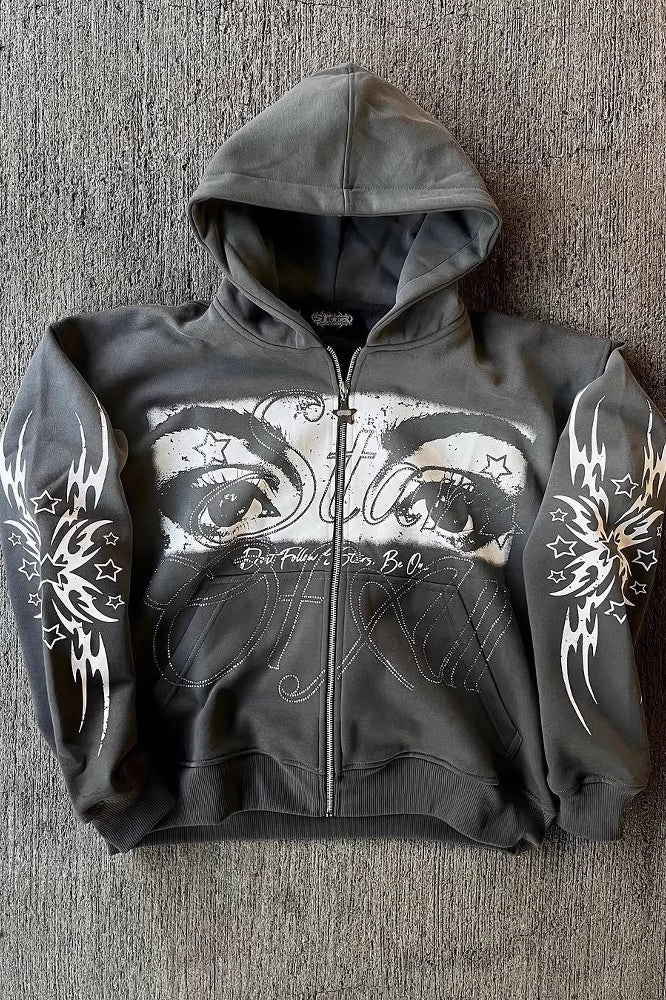 Vintage Street Style Hoodie - Fashionpara