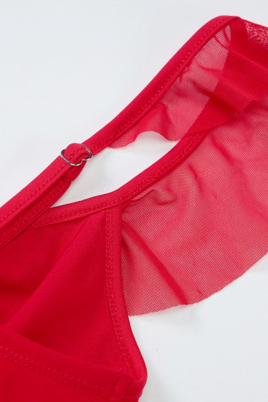 V-Neck Sleeveless Bias-Cut Satin Slip Midi Dress