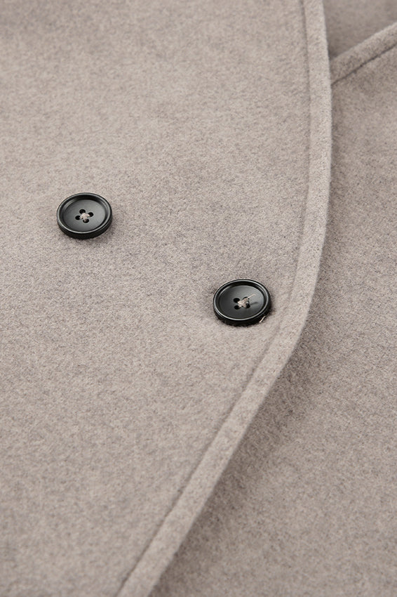 Stylish Brown Double-Breasted Blazer Coat for Sophisticated Looks