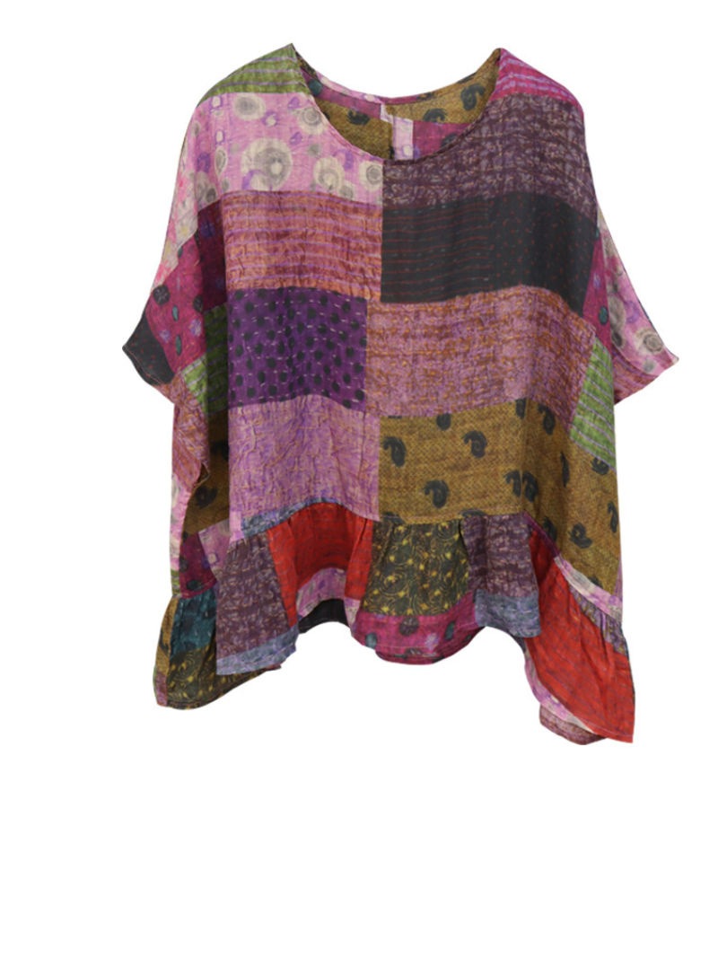 It's My Life Print Round Neck Tops - Fashionpara