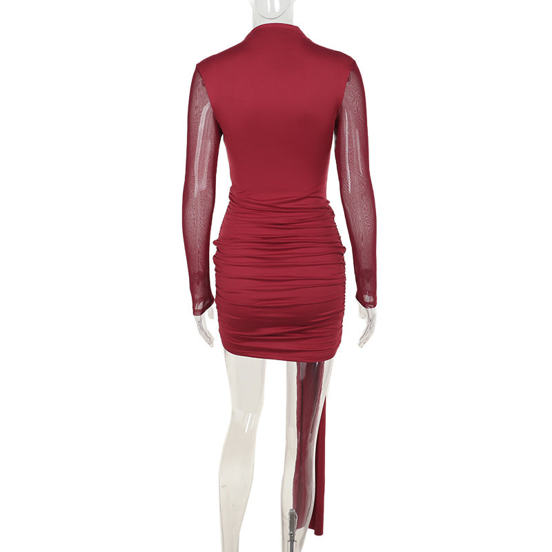 Rave Mini Bodycon-Red