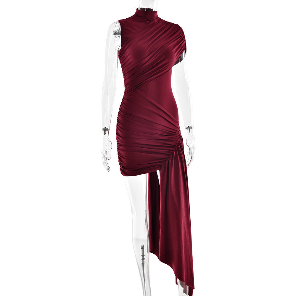 Gema Mini Dress - Maroon