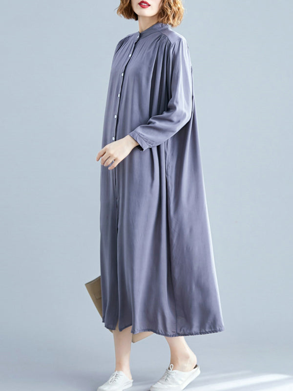 She's All Tiki Midi Shirt Dress - Fashionpara