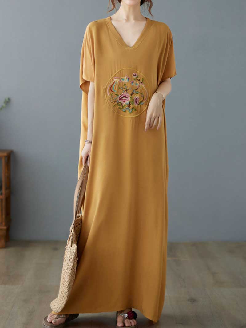Whisper In Sky Kaftan Dress - Fashionpara