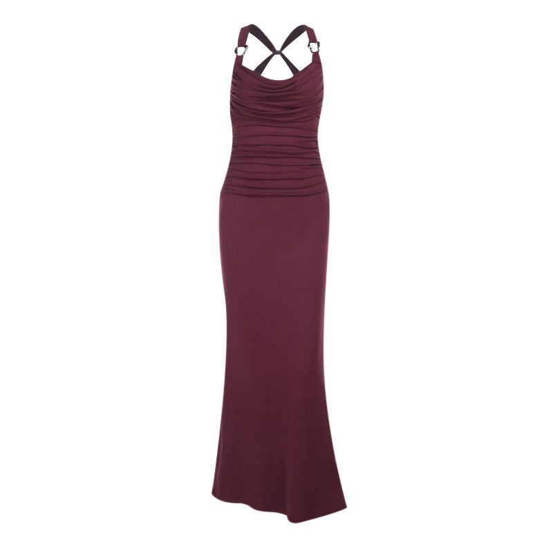 Solomon Maxi Dress - Maroon