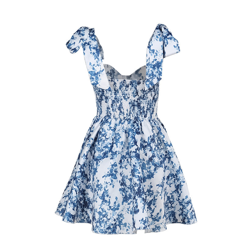 Sicily Mini Dress-Blue