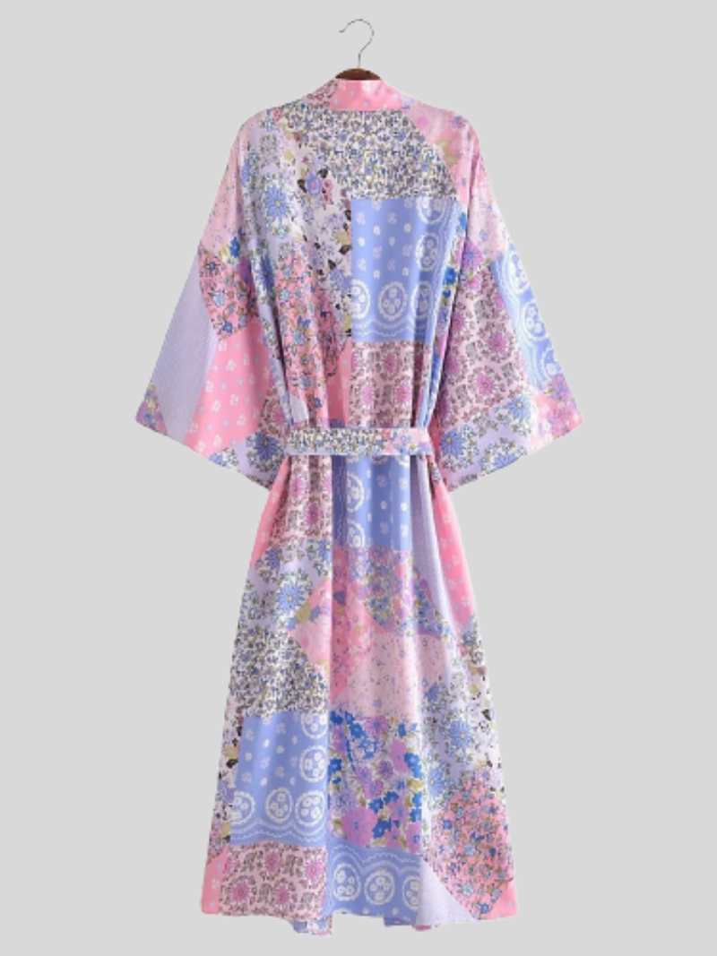 Daily Ritual Cotton Loose Short Sleeves Kimono Jacket - Fashionpara