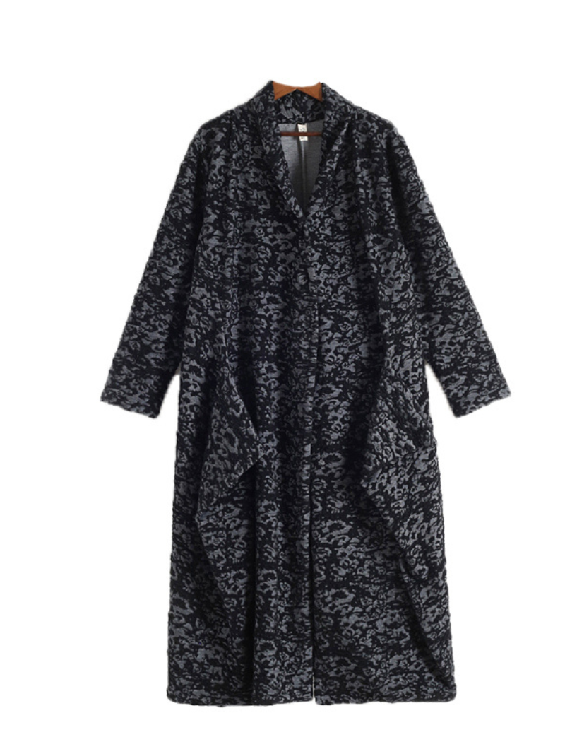 Open style cardigan coat dress with side pockets 3