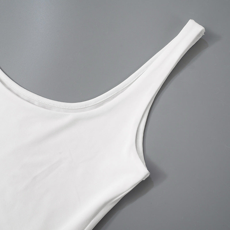 Scoop-Neck Sleeveless Draped Bubble-Hem Mini Dress 9