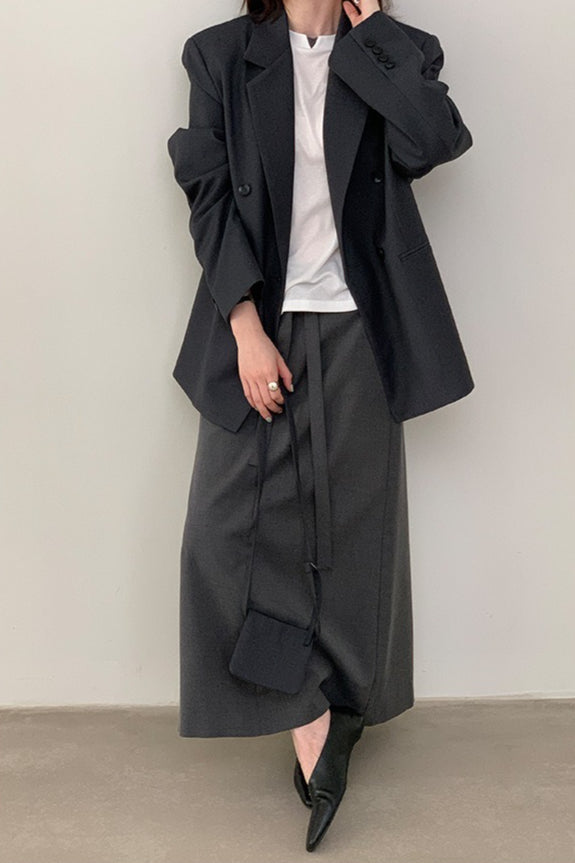 Commuter Style Belted Blazer