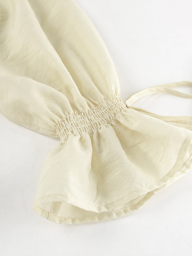 Ruffled Hem Tie Front Cardigan and Shorts Set for Style