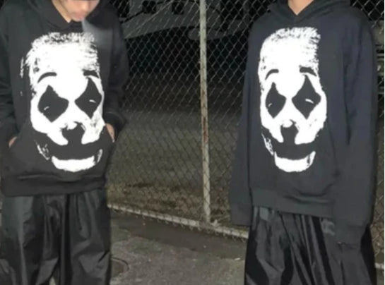 Clown Graphic Oversized Hoodie