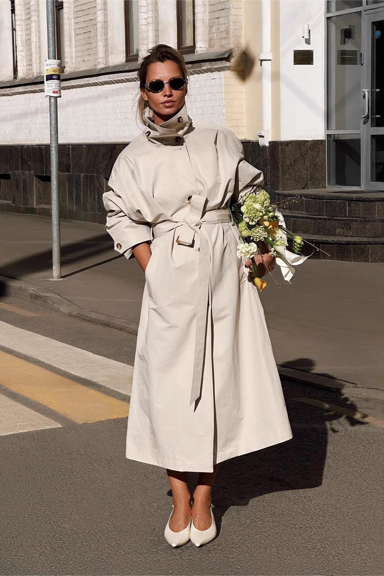 Relaxed Silhouette Stand Collar Petite Chic Overcoat - Fashionpara