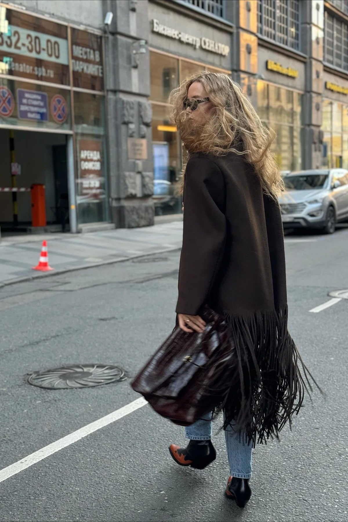 Chic Fringe Wool Coat for Effortless Street Style Elegance