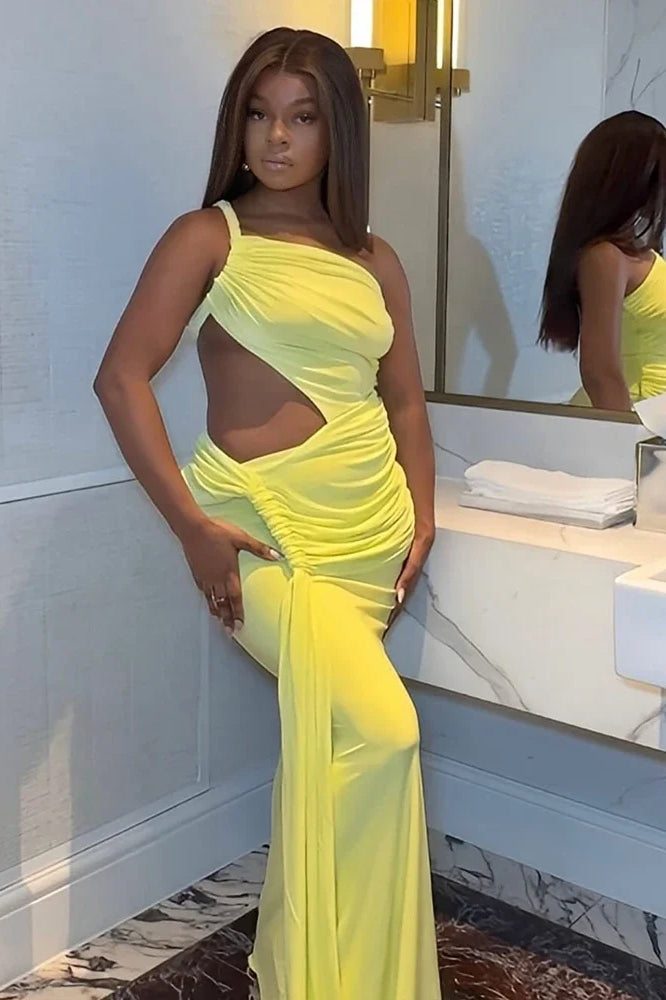 Leosoxs Backless Hollow Maxi Dress