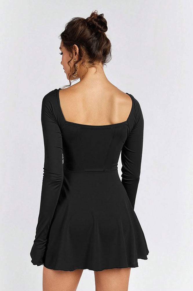 Lace Cut Out Midi Dress - View 3