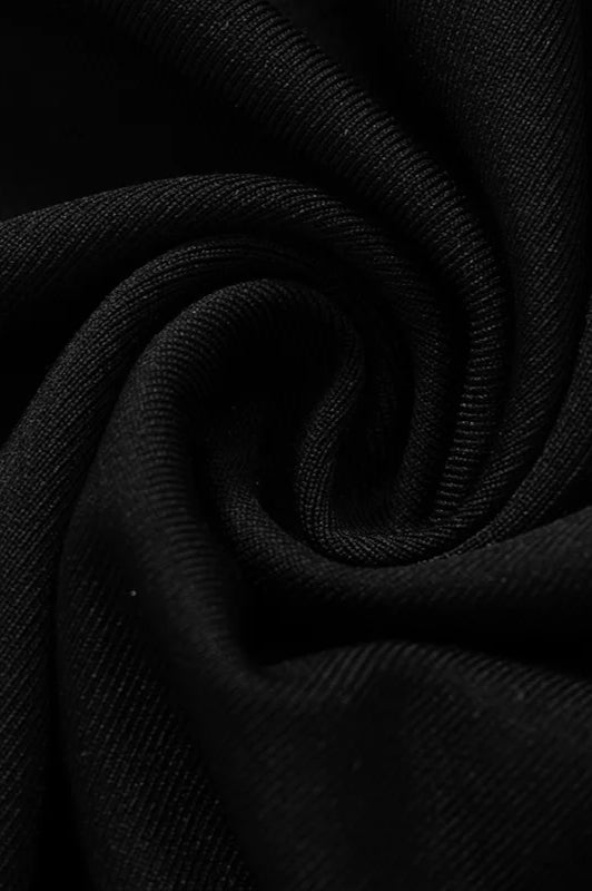 Waist Hollow Out Thigh Split Slim Maxi Dress