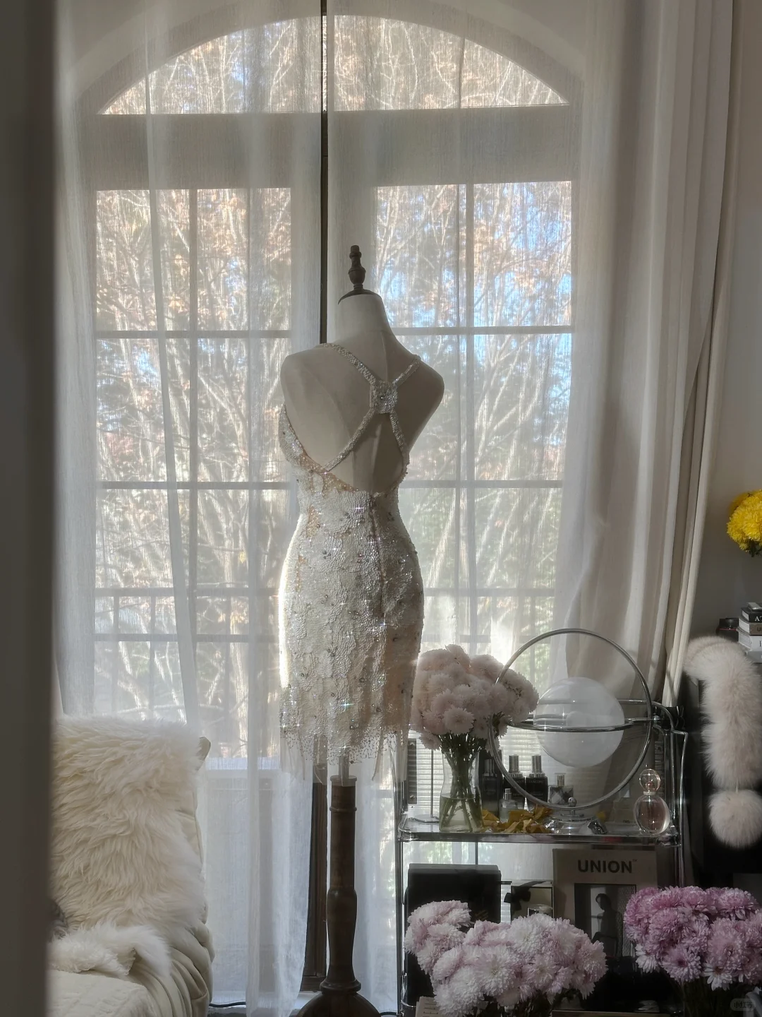 Glitter V Neck Backless Sequin Sheath Short Birthday Outfits Formal Homecoming Dress S729