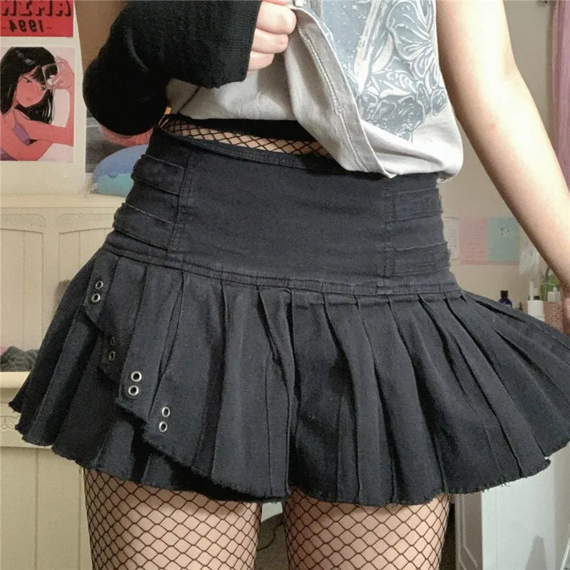Gothic Punk Grunge Mini Skirt