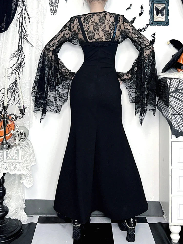 Tall Waist Bandage Bodice Maxi Dress