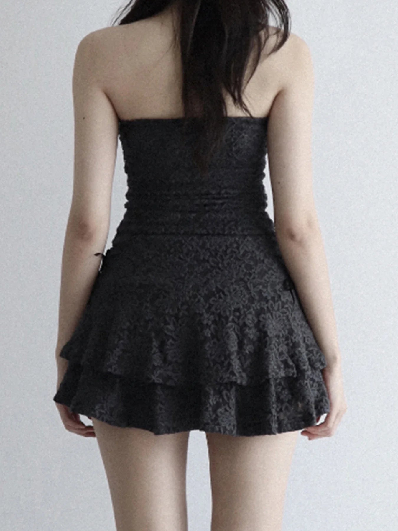 Sleeveless Mesh Cocktail M Dress