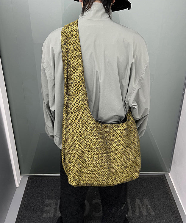 American Large Capacity Embroidery Messenger Bag