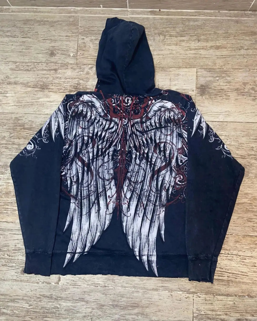 Angel Wing Functional Pleat Hoodie